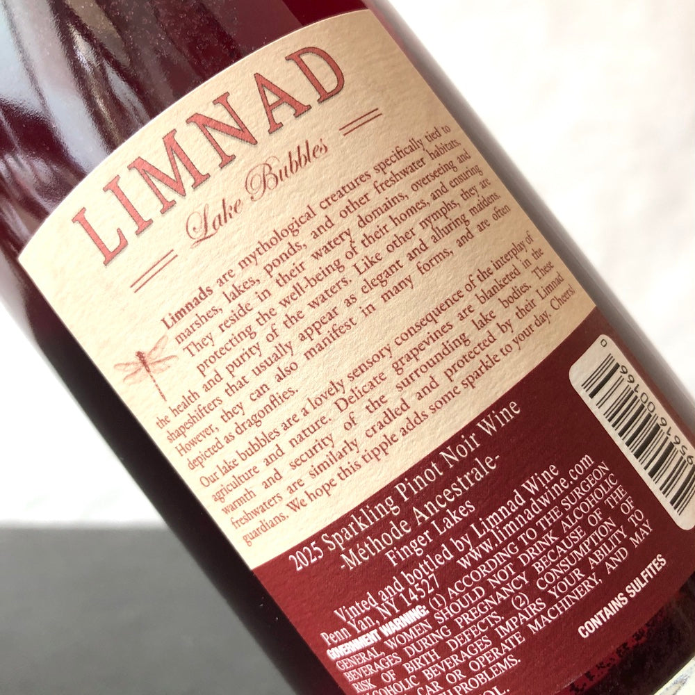 2025 Limnad, Pinot Noir Pet Nat, Finger Lakes, New York, USA