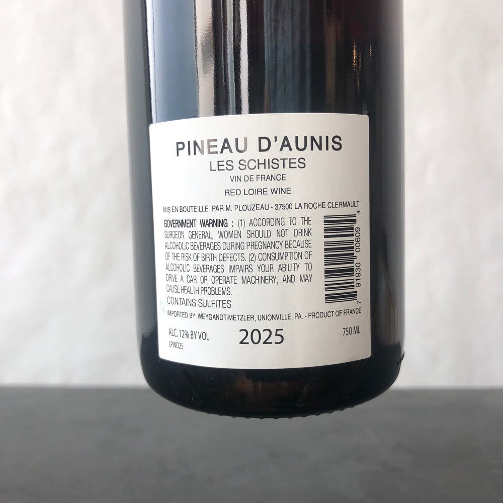 2025 M Plouzeau Pineau d'Aunis Les Schistes, Loire, France