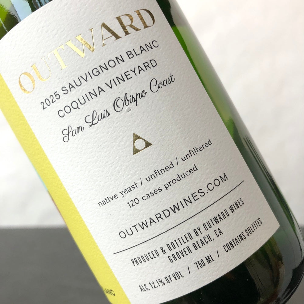 2025 Outward Coquina Vineyard Sauvignon Blanc, San Luis Obispo Coast, USA