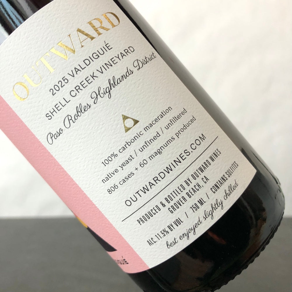 2025 Outward Shell Creek Vineyard Valdiguie, Paso Robles Highlands, USA
