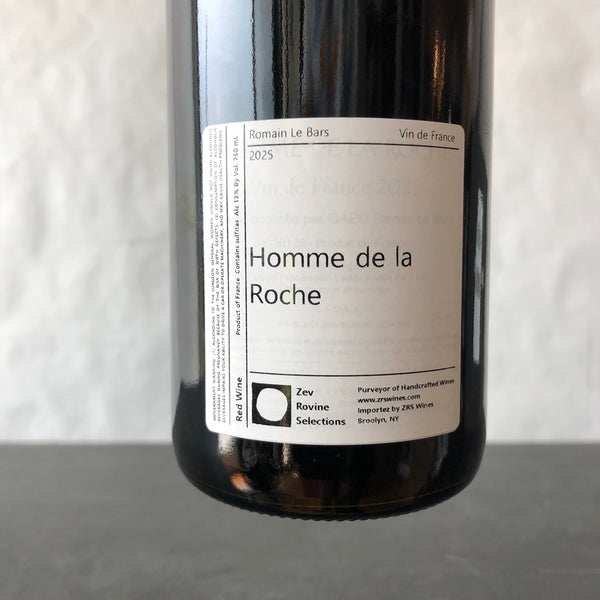 2025 Romain Le Bars Homme de la Roche Vin de France