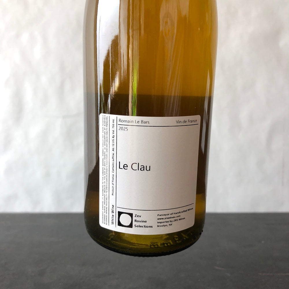 2025 Romain Le Bars Le Clau Blanc, Vin de France
