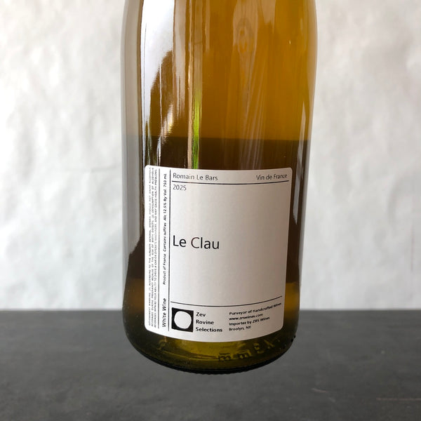 2025 Romain Le Bars Le Clau Blanc, Vin de France