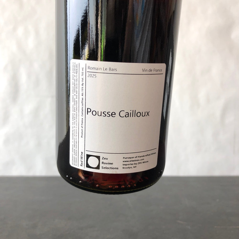 2025 Romain Le Bars, Pousse Cailloux Vin de France, Rhone, France