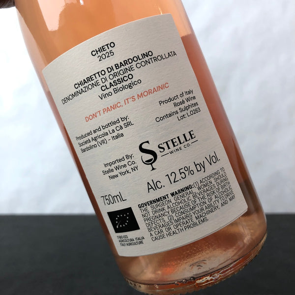 2025 Tenuta La Ca Chiaretto Bardolino Classico DOC ‘Chieto’ Rose, Veneto, Italy