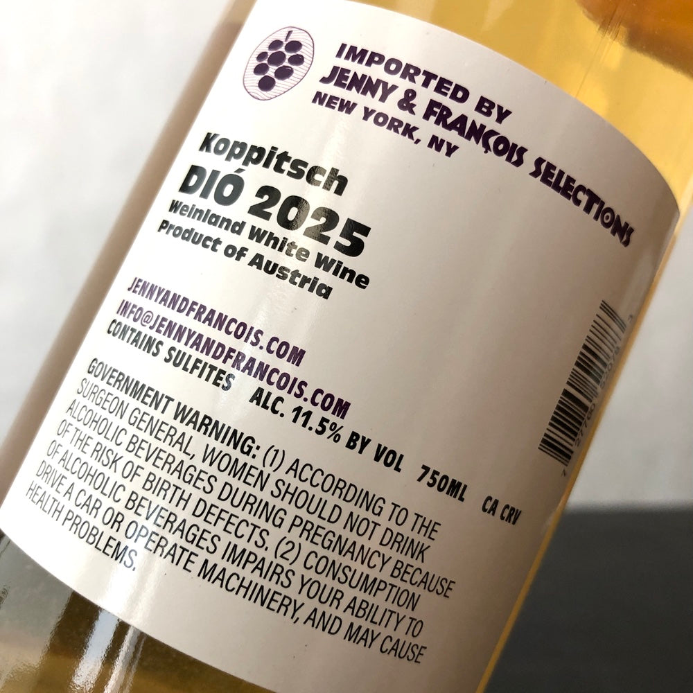 2025 Weingut Alexander & Maria Koppitsch 'Dio', Burgenland, Austria