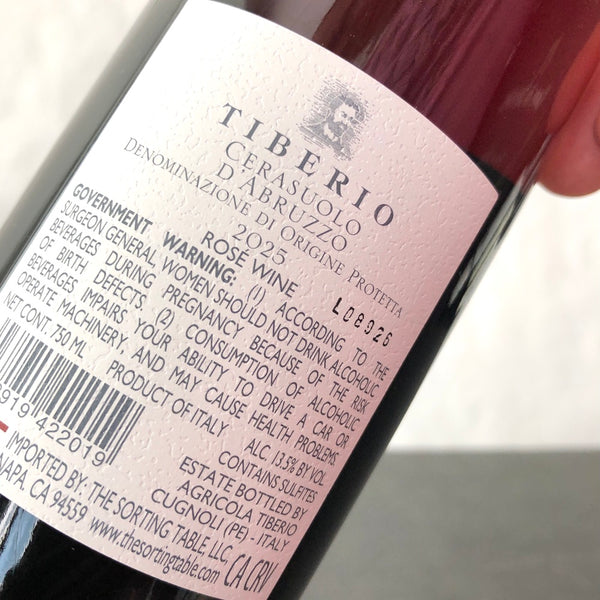2025 Azienda Vitivinicola Tiberio Cerasuolo Montepulciano d'Abruzzo Rosato, Italy