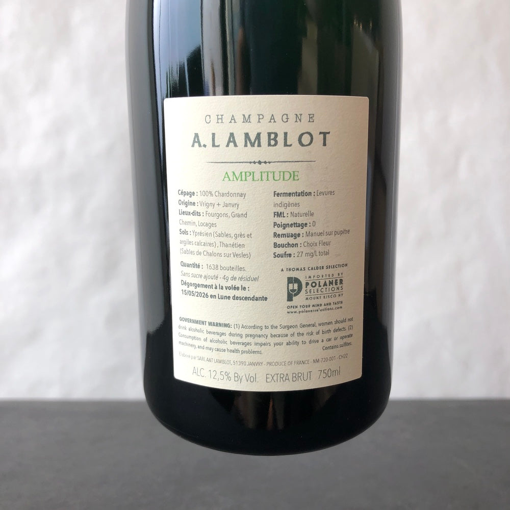 A. Lamblot 'Amplitude' Brut Nature Champagne, France [2022]