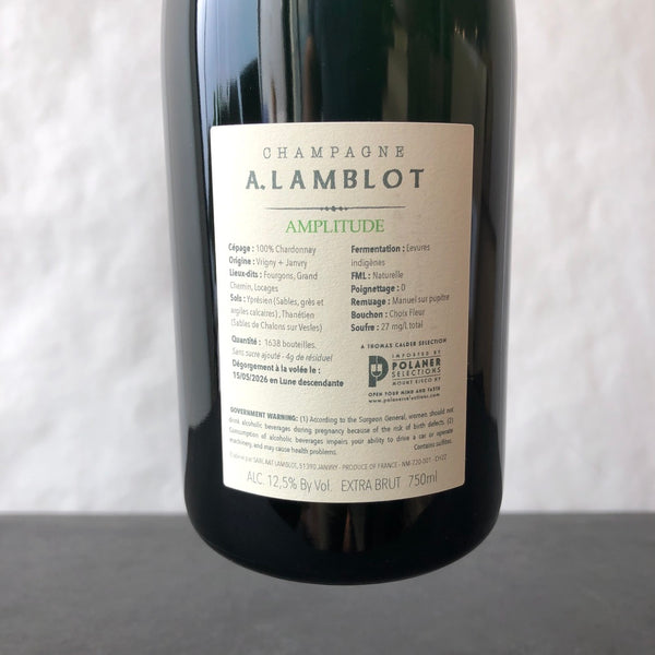 A. Lamblot 'Amplitude' Brut Nature Champagne, France [2022]