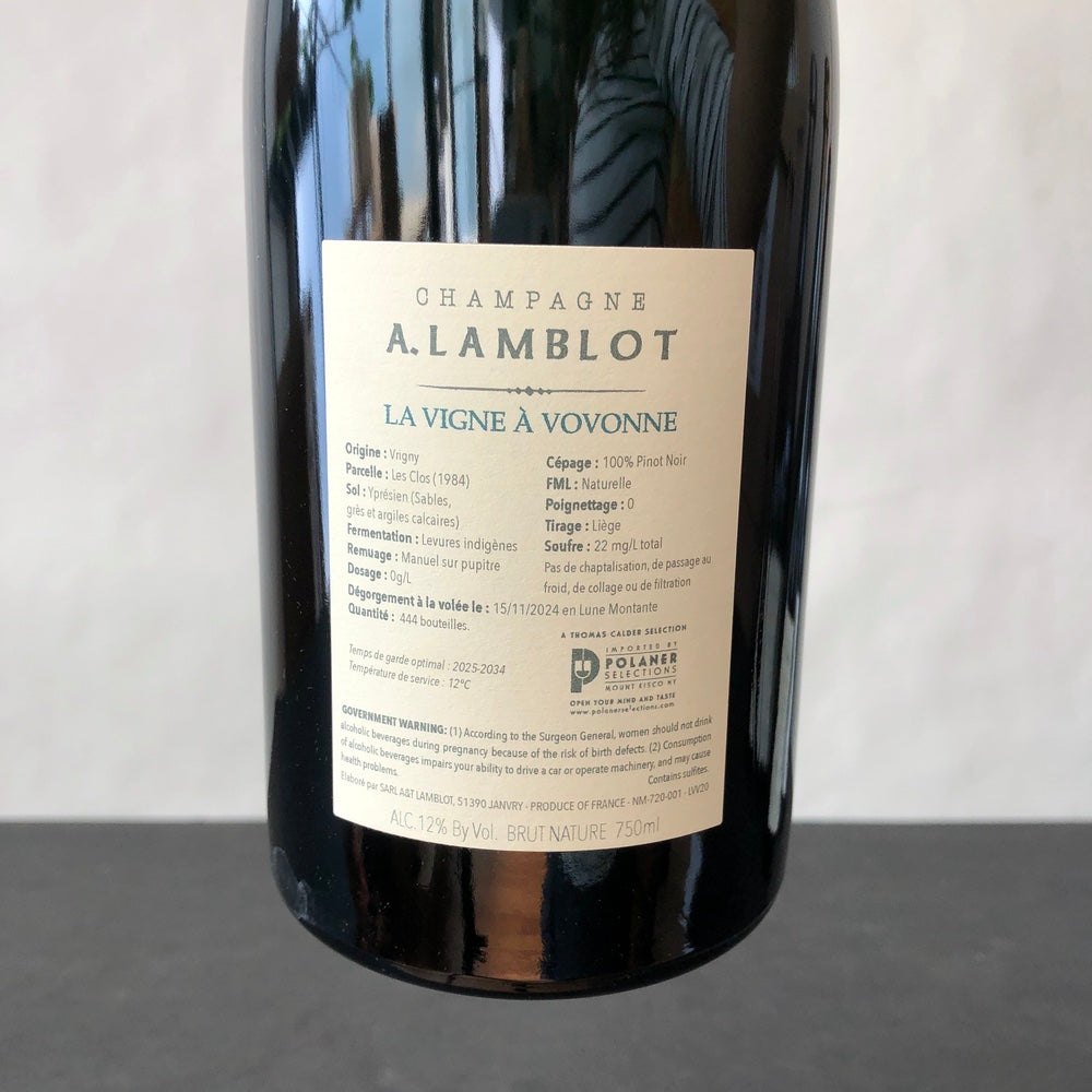 A. Lamblot 'La Vigne a Vovone Coffret' Champagne [2020] NV