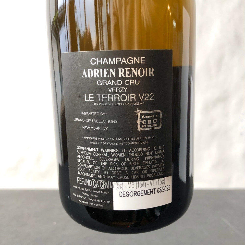 Adrien Renoir 'Le Terroir' Verzy Grand Cru Extra Brut, Champagne, France (22)