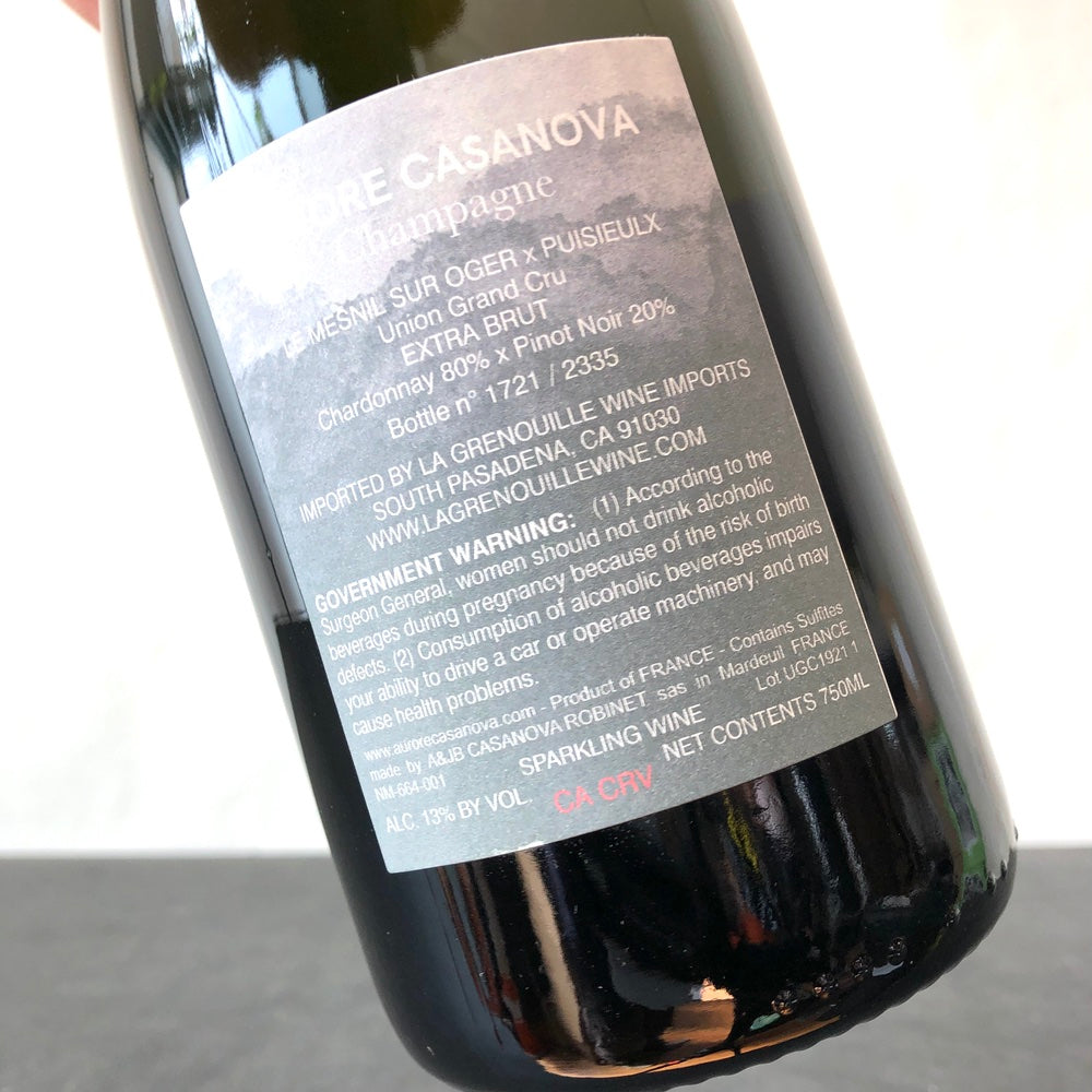 Aurore Casanova “Union Grand Cru” (Le Mesnil-sur-Oger & Puisieulx) Champagne, France (B19–21 )