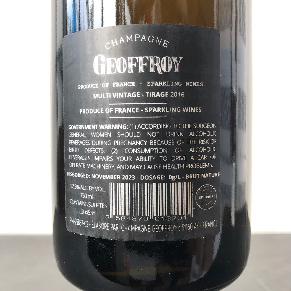 Champagne Geoffroy 'Les Houtrants Complantes' Premier Cru Brut Nature, Champagne, France NV (08 - 14)