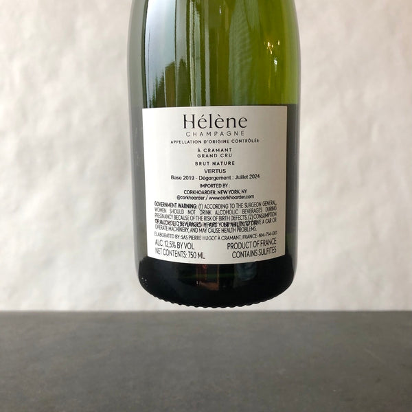 Champagne Hélène Vertus VV Brut Nature, Champagne, France (2019)