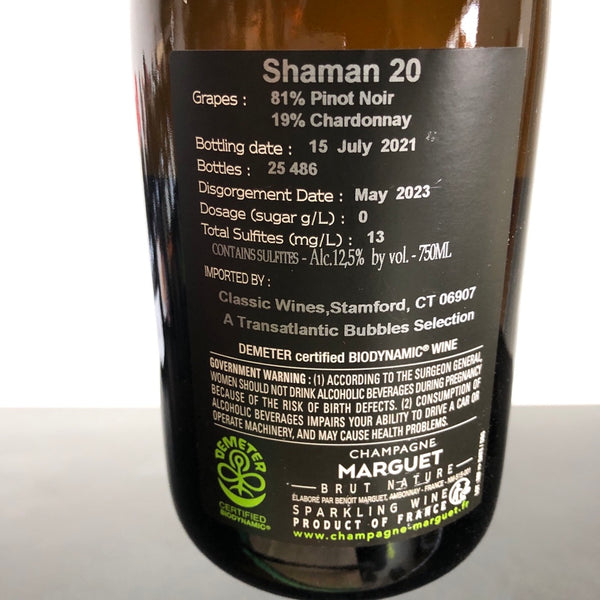Champagne Marguet, Shaman Grand Cru Extra Brut Champagne, France [2020]