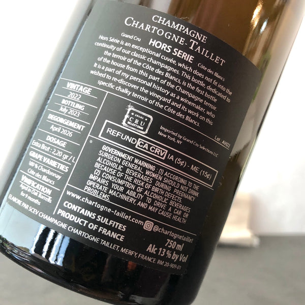 Chartogne-Taillet 'Hors Serie' Blanc de Blancs Extra Brut Champagne, France 2022