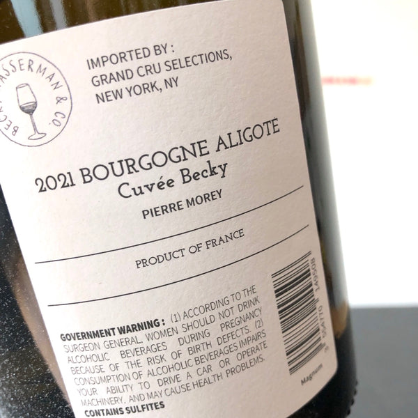 2021 Domaine Pierre Morey Bourgogne Aligote 'Cuvée Becky', Burgundy, France  Magnum (1.5 L)