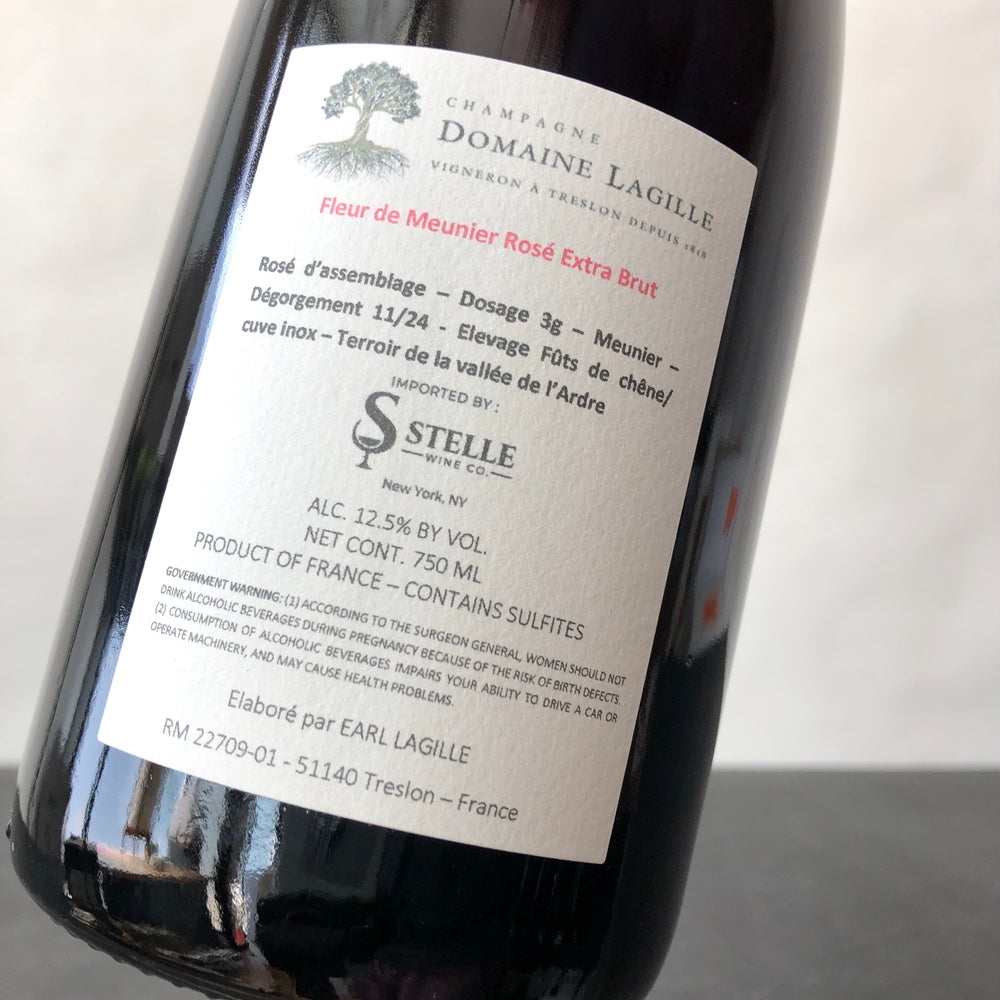Domaine Lagille Fleur de Meunier Rose, Champagne, France