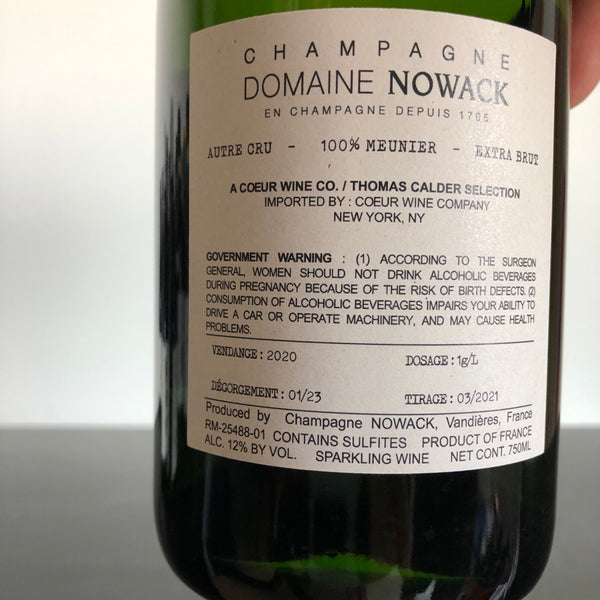 Domaine Nowack Autre Cru Extra Brut (2020), Champagne, France
