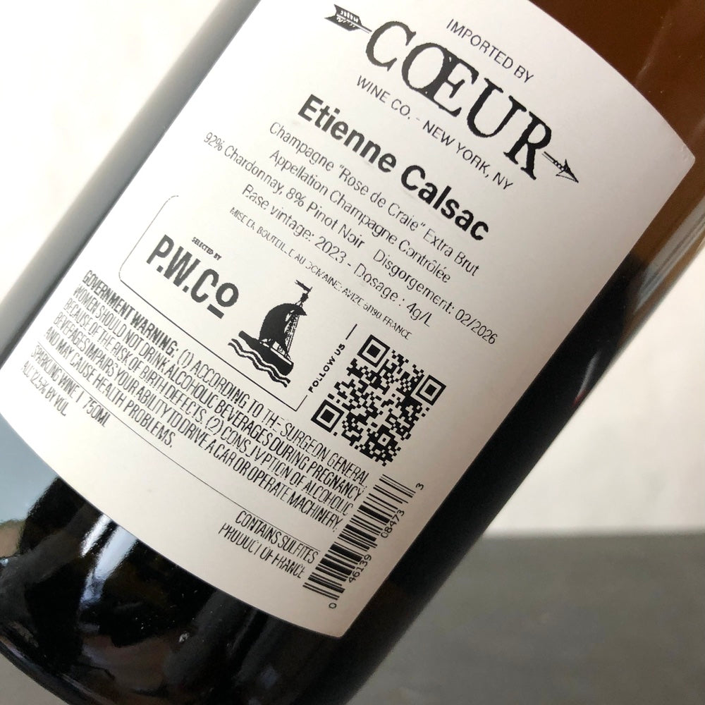 Etienne Calsac 'Rose de Craie' Rose, Champagne, France NV