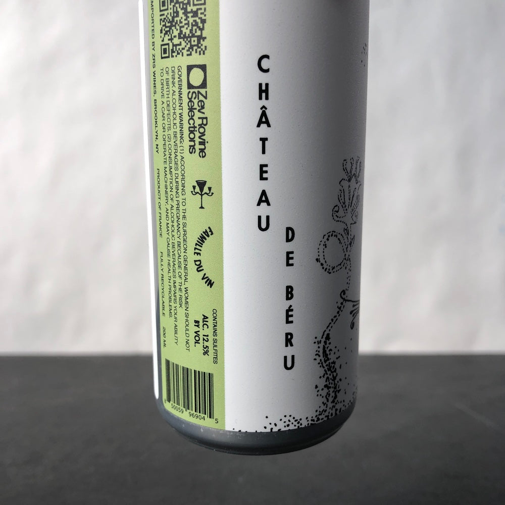 Famille du Vin, Château de Béru, Chablis, France - 200ml Can