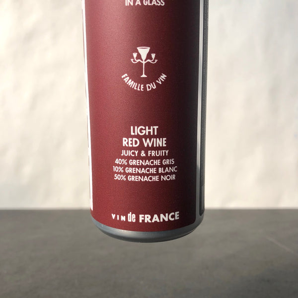 Famille du Vin, Jean Baptiste et Charlotte Sénat, VDF Red France - 200ml Can