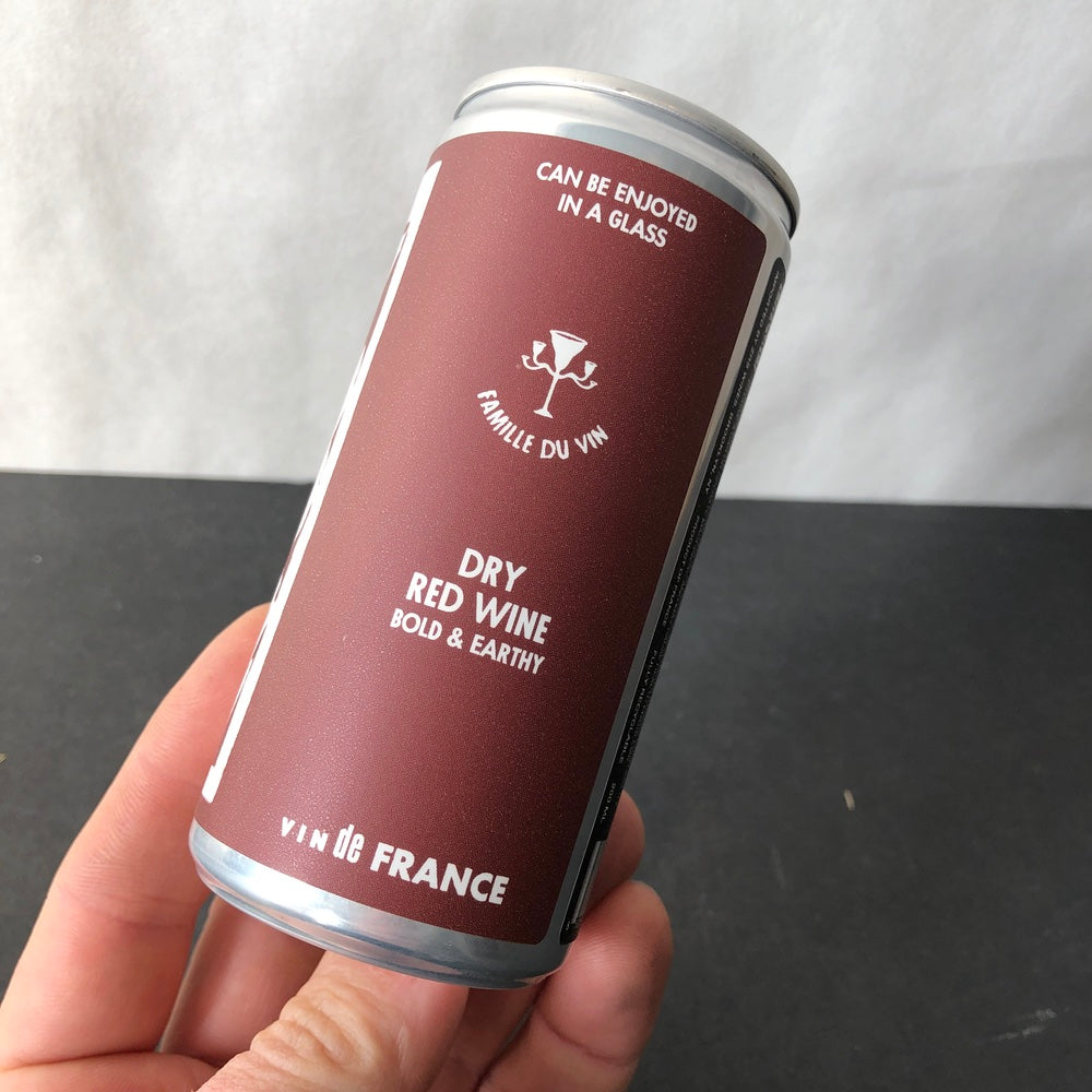 Famille du Vin, La Roche Buissière, Dry Red Wine (NV) - 200ml Can