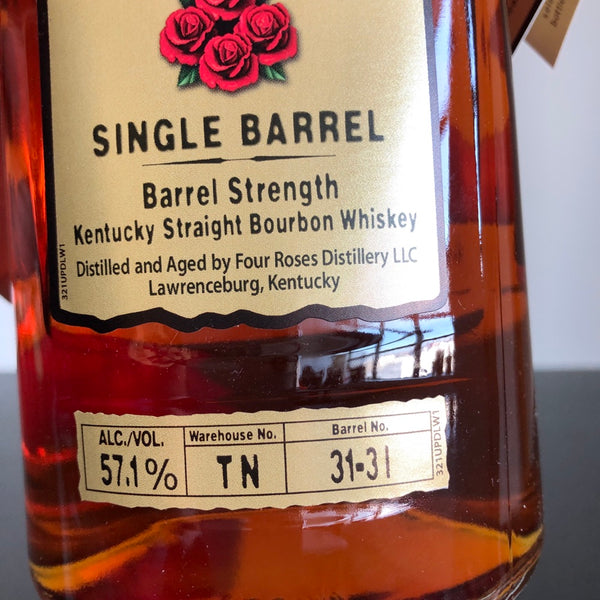 Four Roses, Private Selection Single Barrel Bourbon OBSV 114.2 Proof, Kentucky, USA