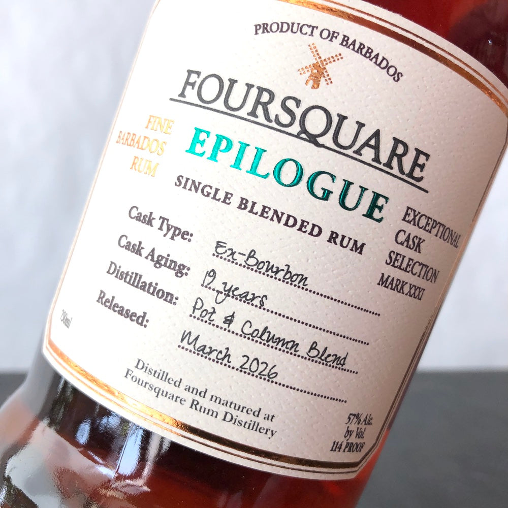 Foursquare Rum Distillery Exceptional Cask Selection Mark XXXI 'Epilogue' 19 Year Old Single Blended Rum Barbados