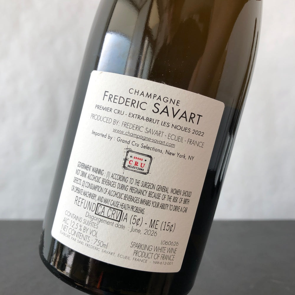 Frederic Savart Les Noues Ecueil Premier Cru Extra Brut, Champagne, France (2022)
