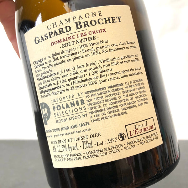 Gaspard Brochet ‘L’Écureuil’ Tome II Brut Nature [2022] NV, Champagne, France