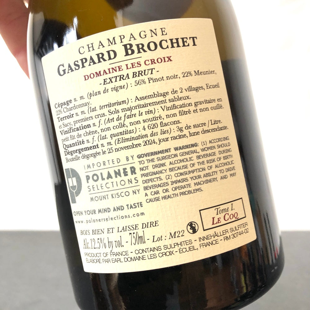 Gaspard Brochet ‘La Poule’ Tome I Extra Brut [2022] NV, Champagne, France