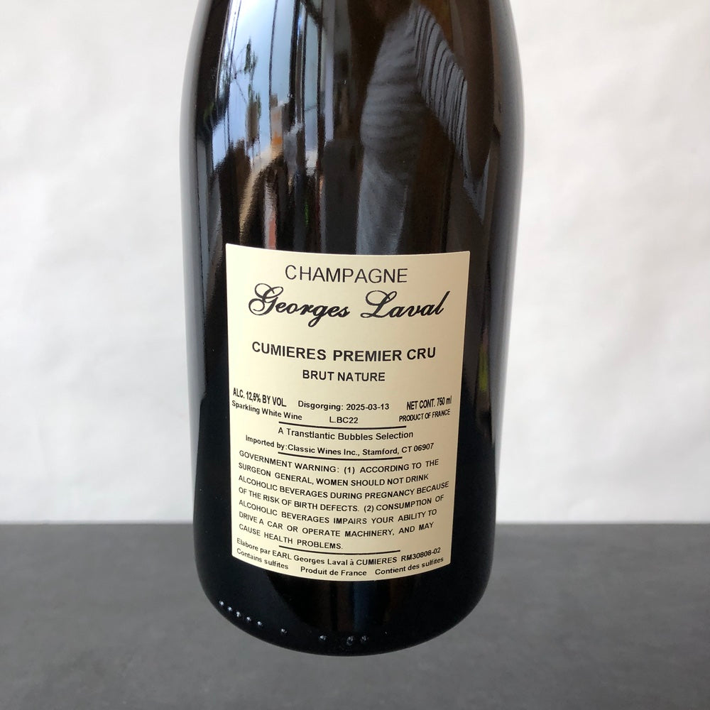 Georges Laval Cumieres Premier Cru Brut Nature, Champagne, France (2022)