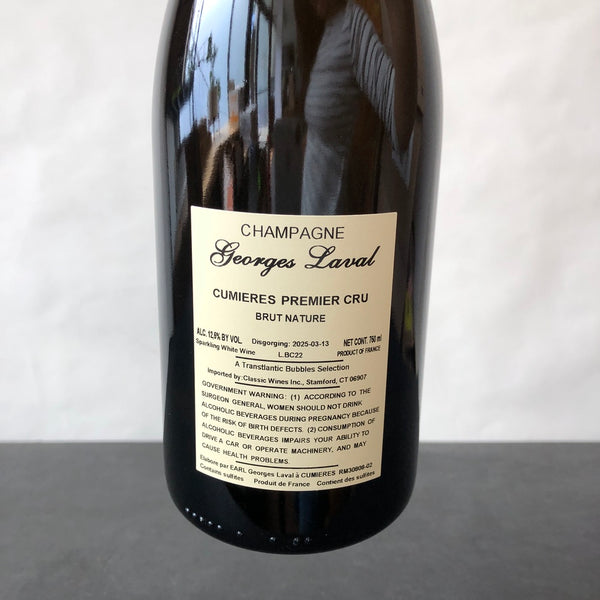 Georges Laval Cumieres Premier Cru Brut Nature, Champagne, France (2022)