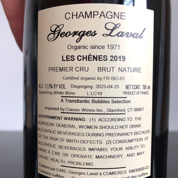Georges Laval Les Chenes, Brut Nature Champagne, France (19)