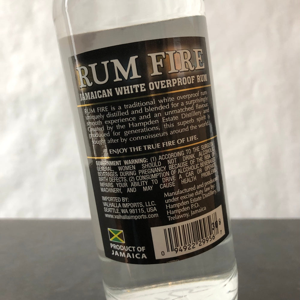 Hampden Estate Rum Fire White Overproof Rum, Jamaica