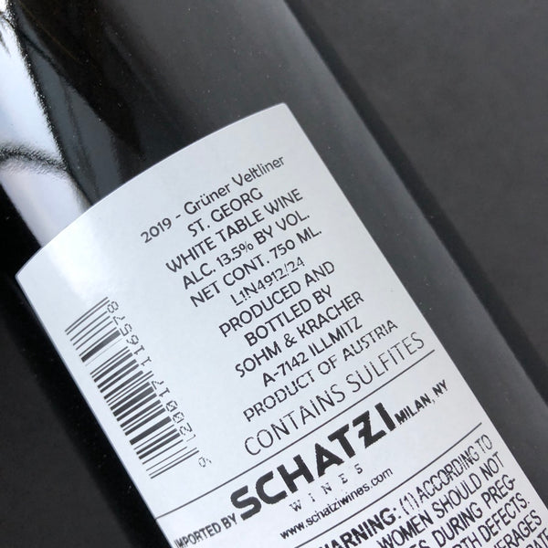 2019 Sohm & Kracher Grüner Veltliner 'St. Georg', Burgenland, Austria