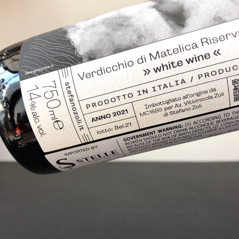 2021 Stefano Zoli Verdicchio di Matelica Riserva, Marche, Italy