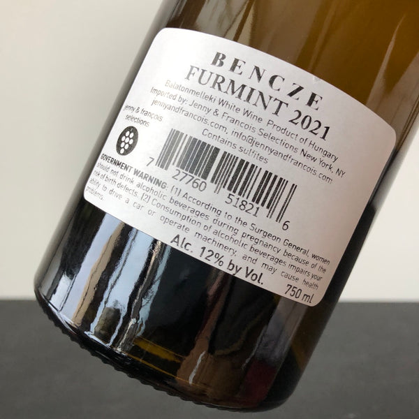 2021 Bencze Furmint, Badacsony, Hungary