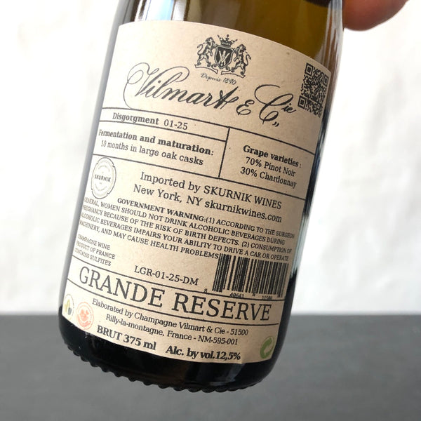 Vilmart & Cie Grande Reserve Premier Cru Brut, Champagne, France 375ml