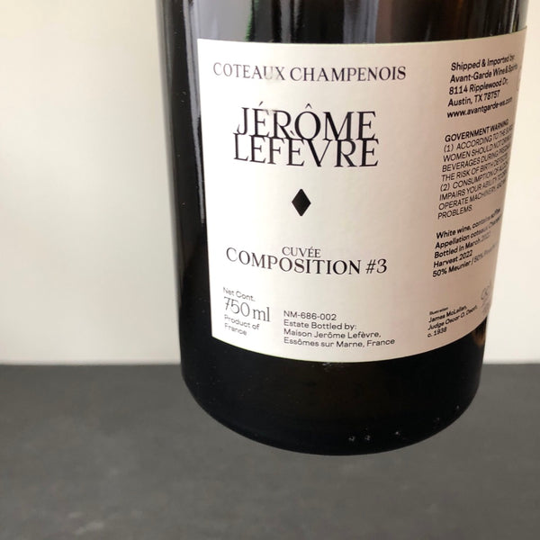 Jérôme Lefevre Composition #3 Coteaux Champenois Blanc 2022