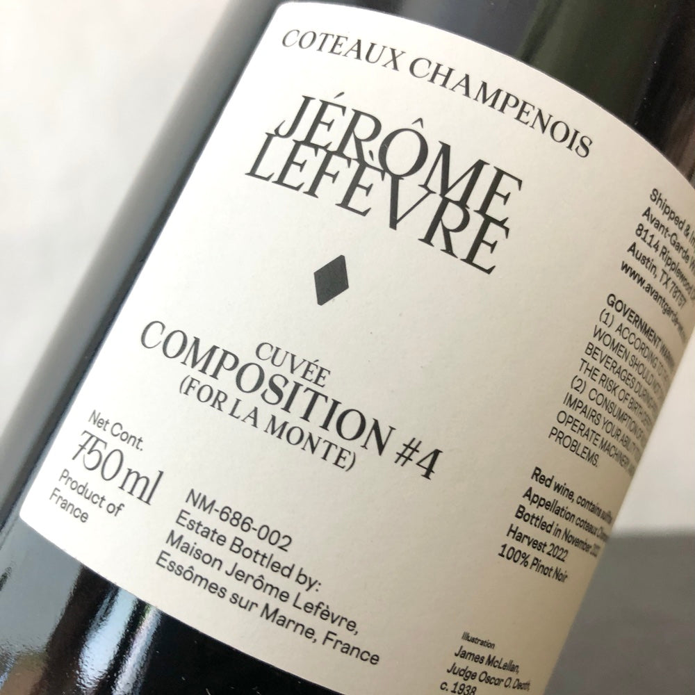 Jérôme Lefevre Composition #4 Coteaux Champenois Rouge 2023