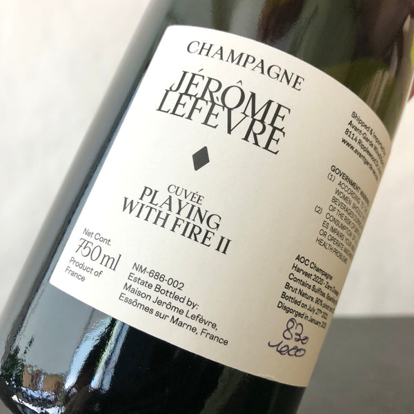 Jerome Lefevre Playing with Fire II Cuvee Rose, Champagne, France R20