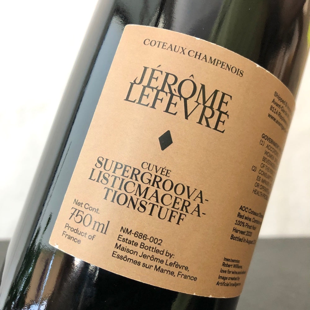 Jérôme Lefevre Supergroovalisticmacerationstuff Coteaux Rouge Champenois Rouge 2020