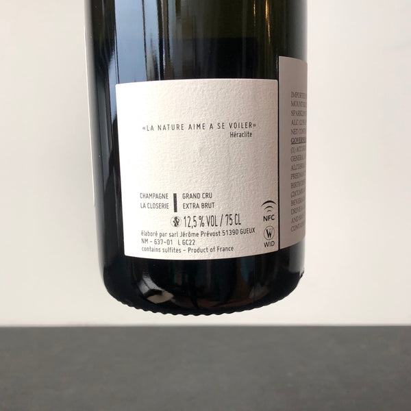 Jerome Prevost  La Closerie, Grand Cru [LCO22] Champagne, France