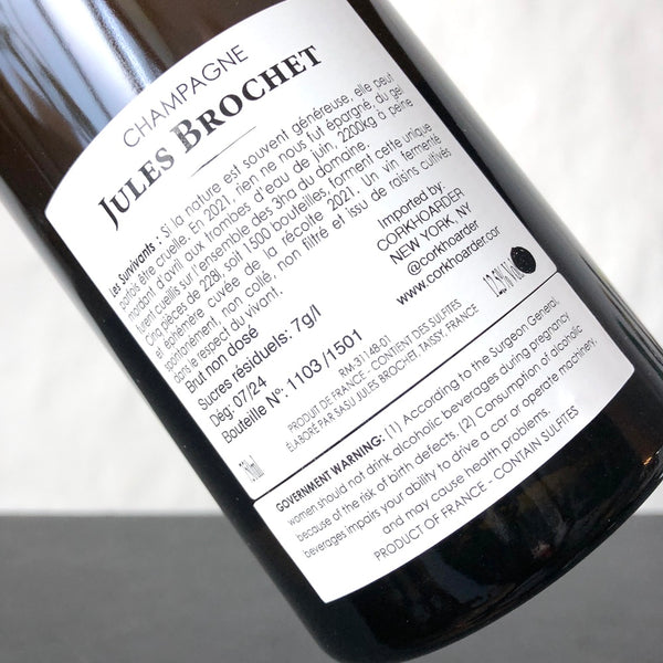 Jules Brochet 'Les Survivants' Brut, Champagne, France (2021)