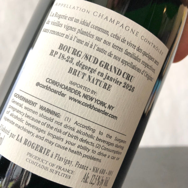 La Rogerie, Le Bourg Sud Grand Cru, Avize Blanc de Blancs [2018-2023]