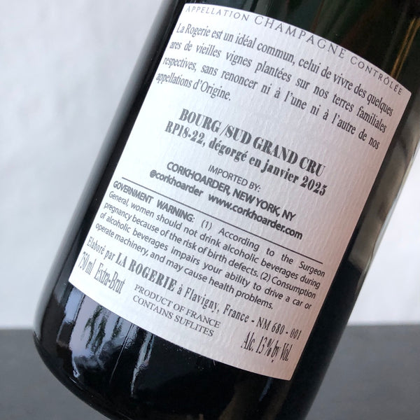 La Rogerie, Le Bourg Sud Grand Cru, Avize Blanc de Blancs [2018-2022]