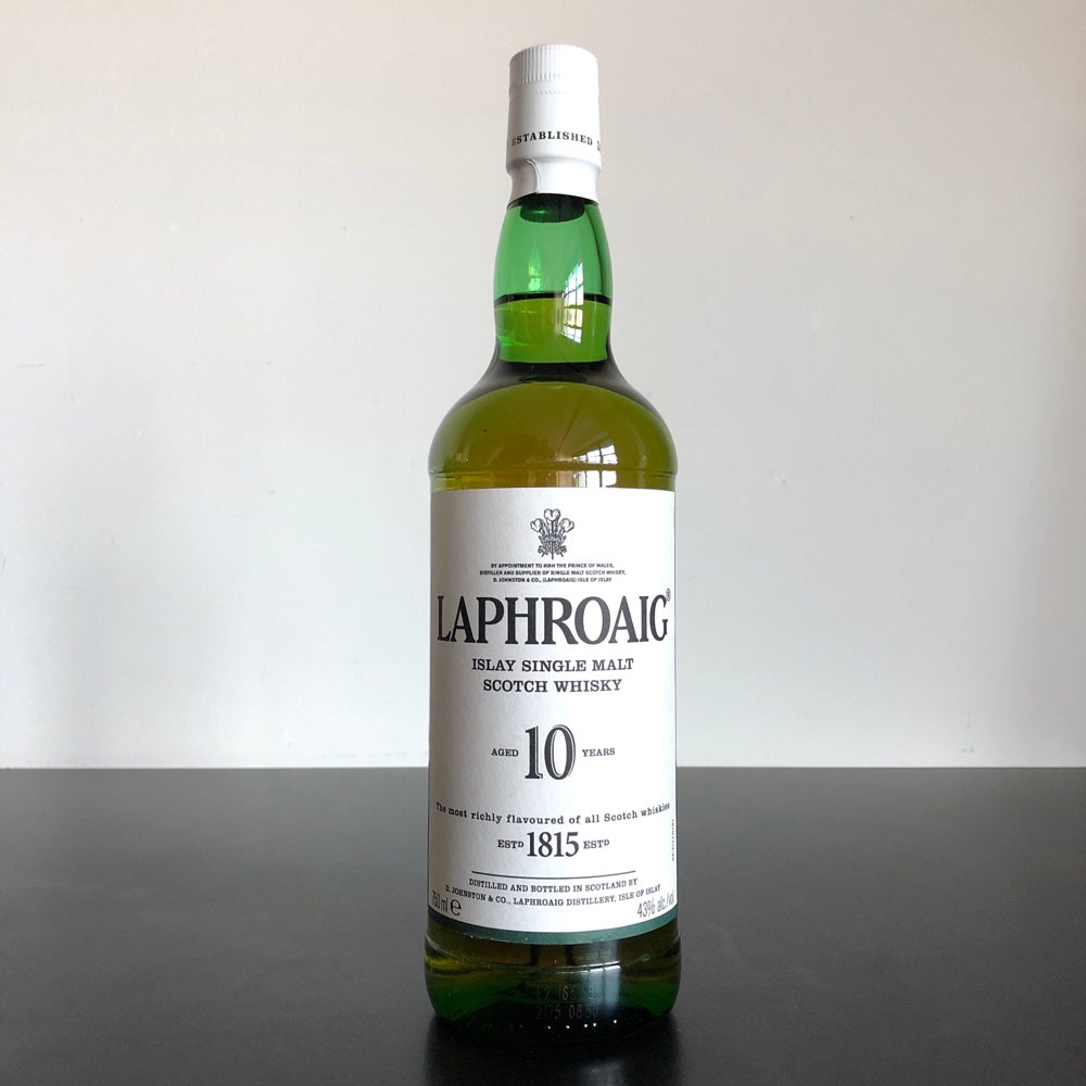 Laphroaig 10 Year Old Single Malt Scotch Whisky, Islay, Scotland
