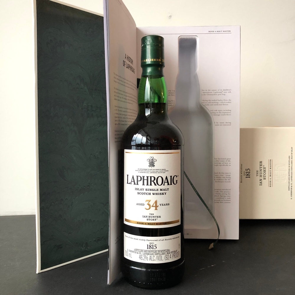 Laphroaig The Ian Hunter Story 'Book 4 Malt Master' 34 Year Old Single Malt Scotch Whisky, Islay, Scotland